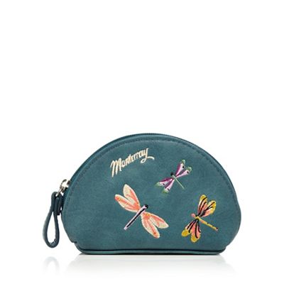 Turquoise dragonfly coin purse